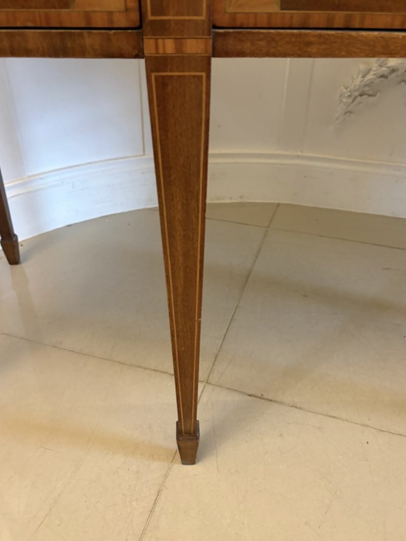 Antique Edwardian Quality Mahogany and Satinwood Crossbanded Sideboard - Image 14